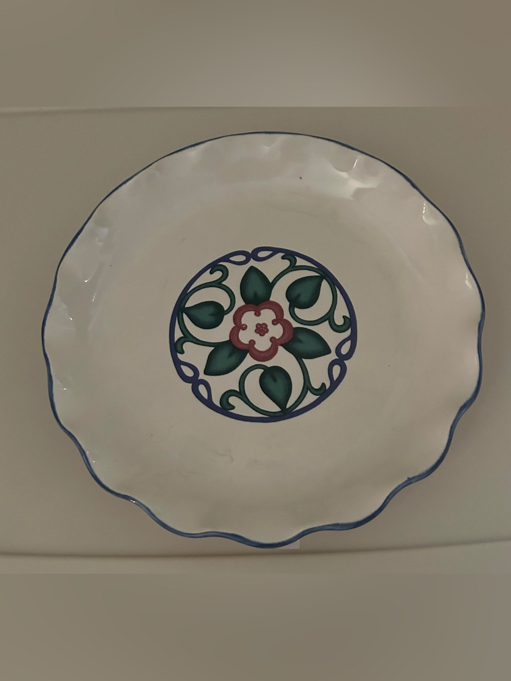 Vintage Pfaltzgraff Arbor Vine 9-Inch Salad/Dessert Plate scalloped/fluted